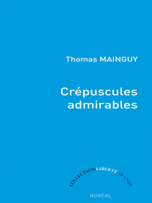 cover image of Crépuscules admirables